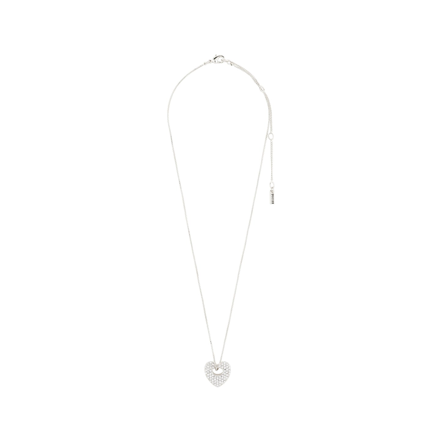 Dune Heart Necklace Silver Pilgrim