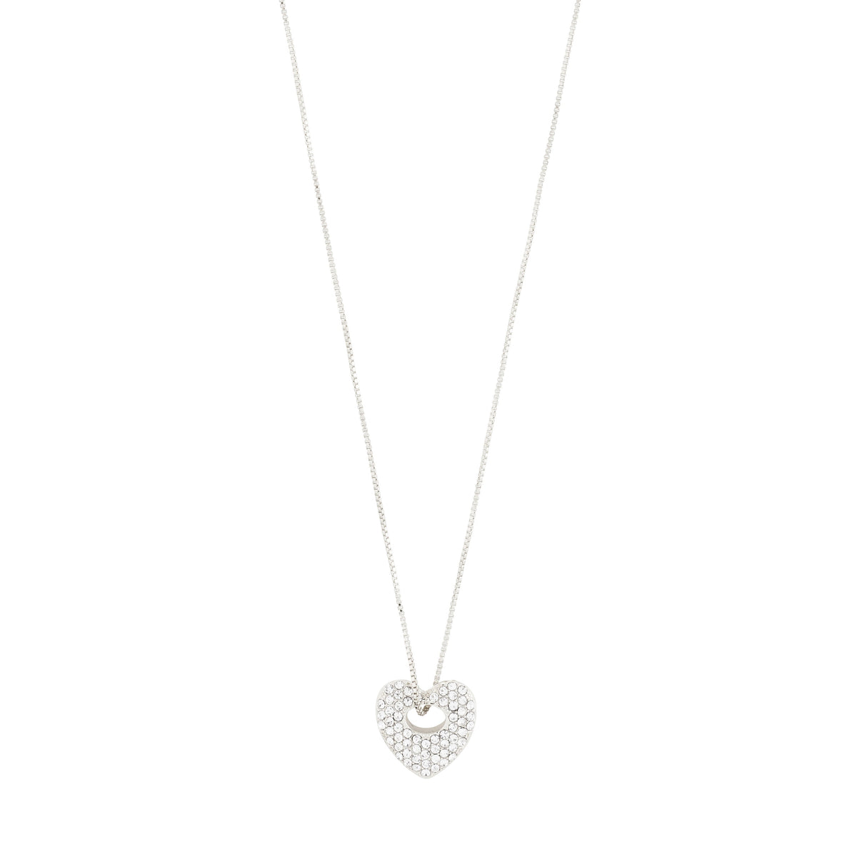 Dune Heart Necklace Silver Pilgrim