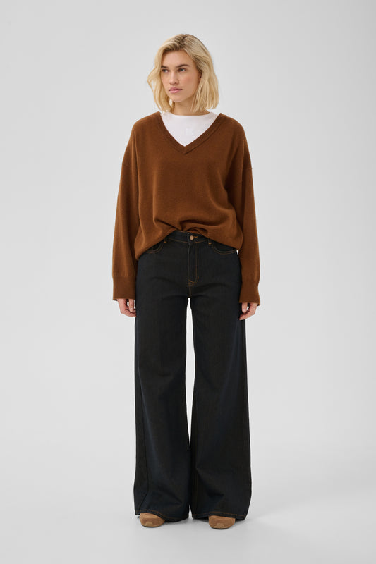 Oline Wide Jeans 186 Blue/ Brown My Essential Wardrobe