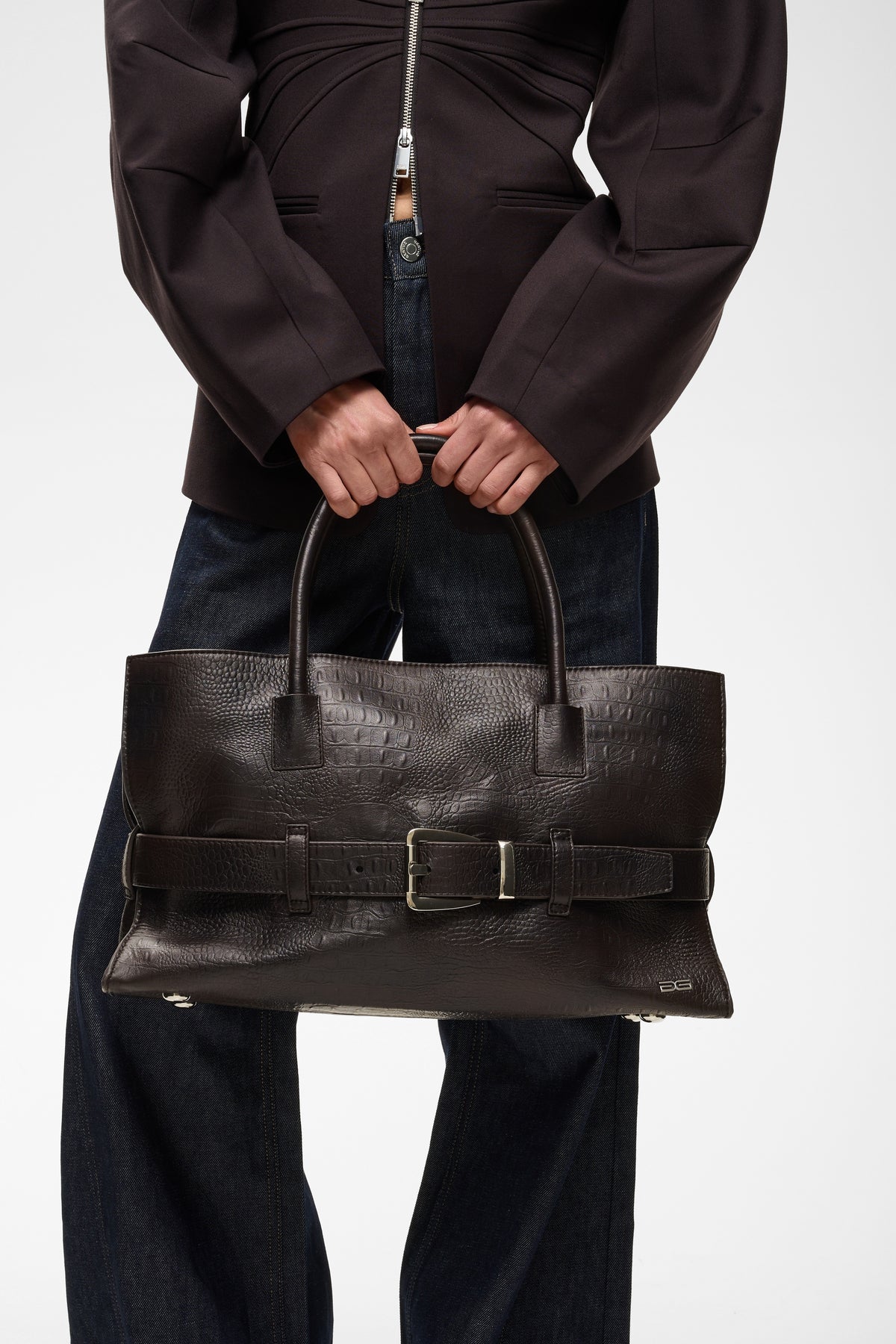 Crolina Bag Ganache Croco Gestuz
