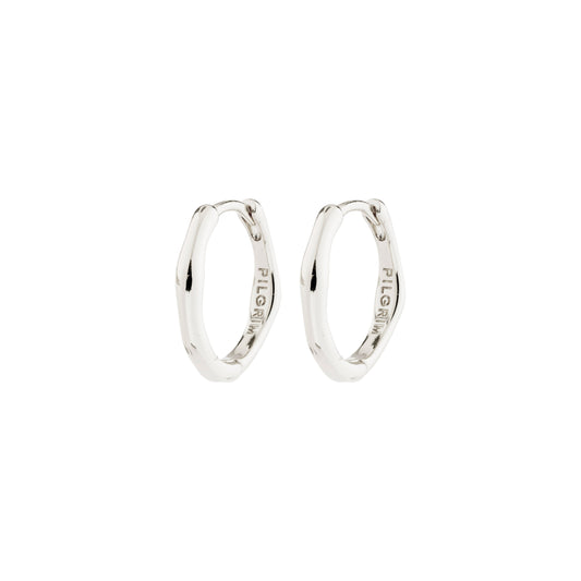 Nova Hoop Earrings Silver Pilgrim