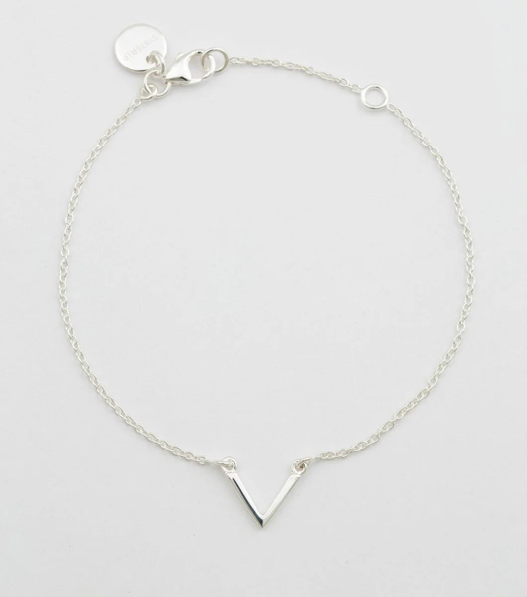 Strict Plain V Bracelet Silver Syster P