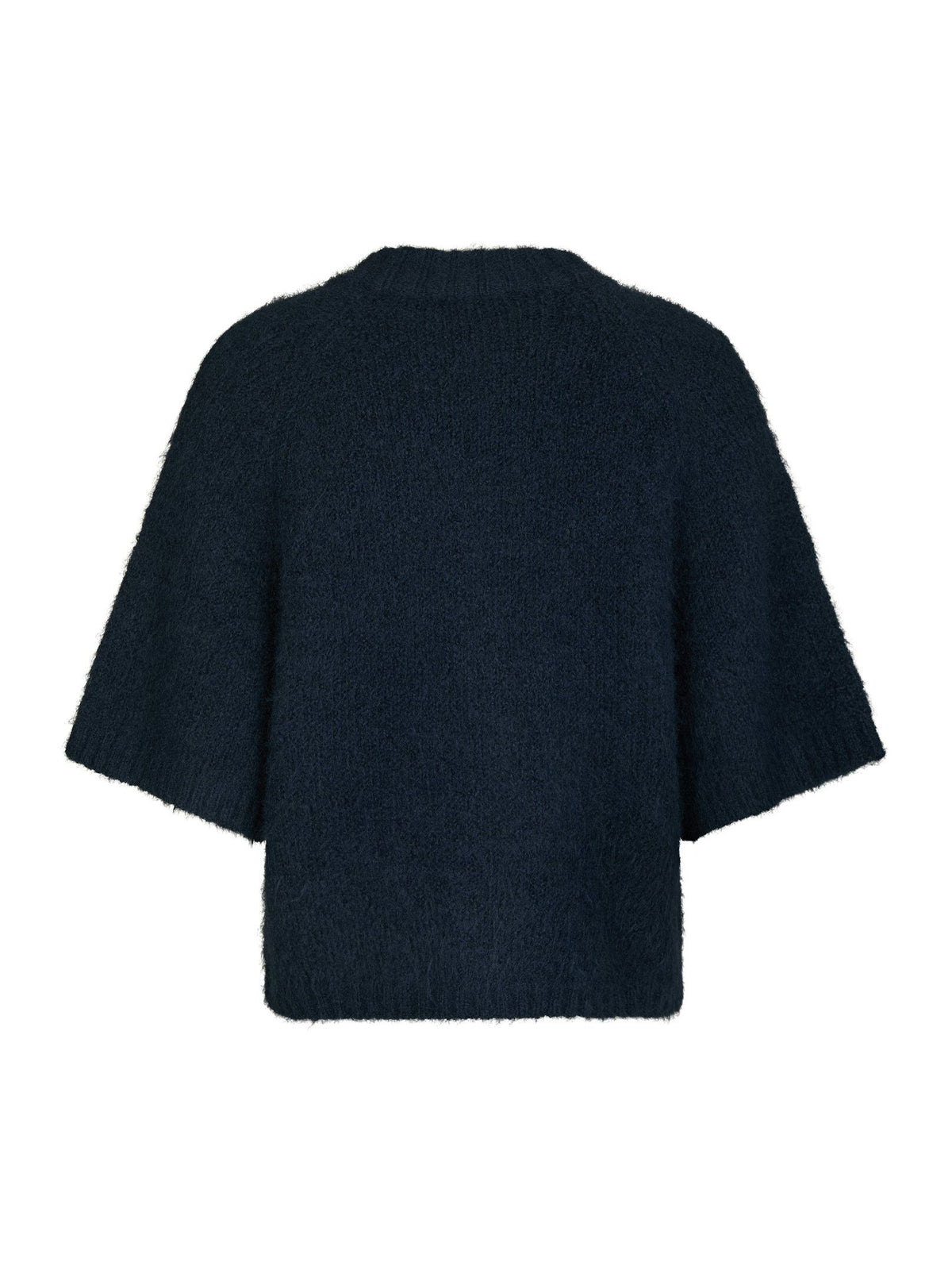 Benuta Fluffy Knit Cardigan Navy Neo Noir