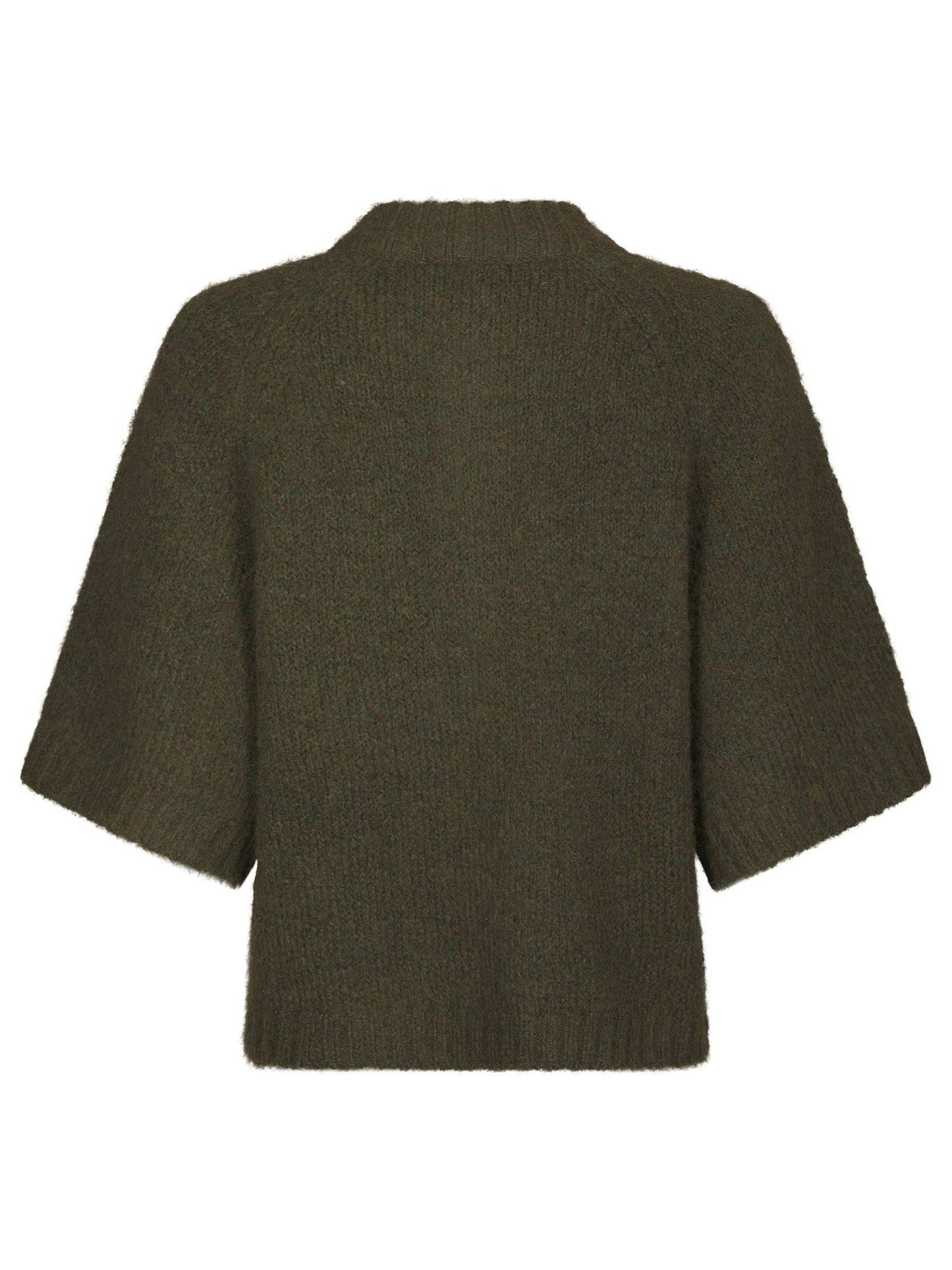 Benuta Fluffy Knit Cardigan Army Neo Noir