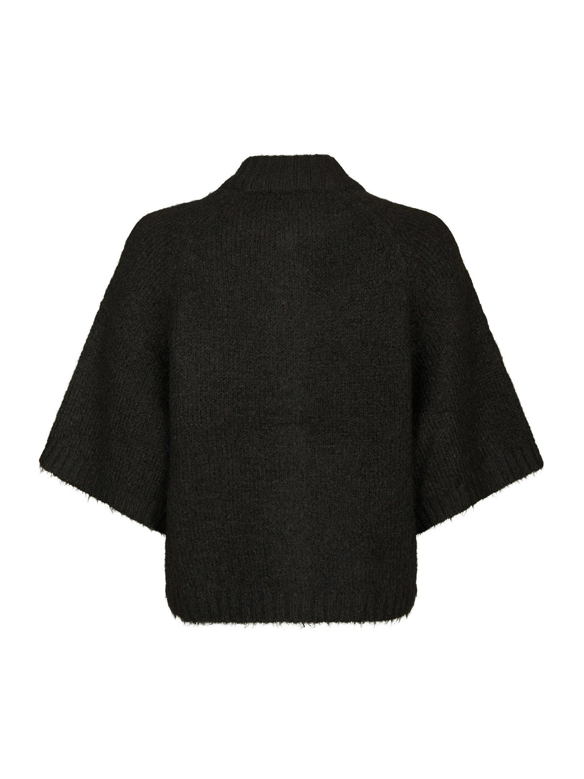 Benuta Fluffy Knit Cardigan Dark Brown Neo Noir