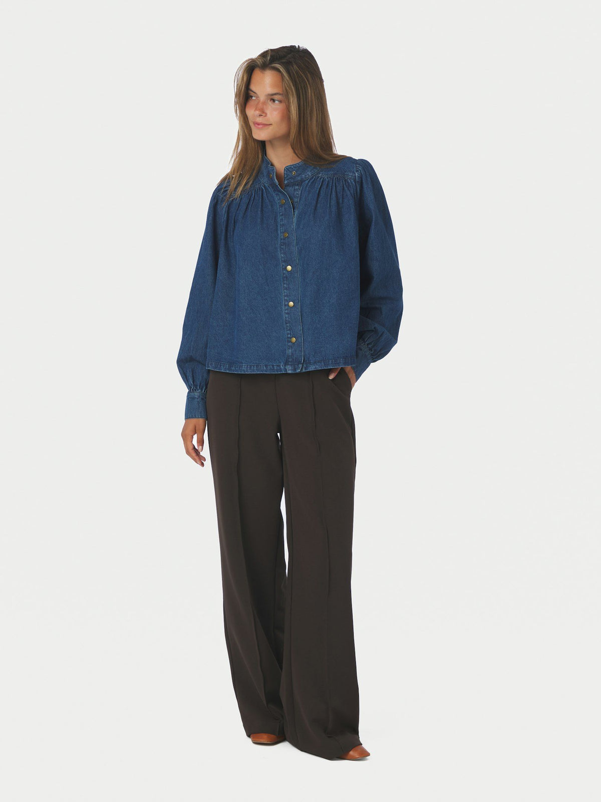 Melya Denim Shirt Blue Neo Noir
