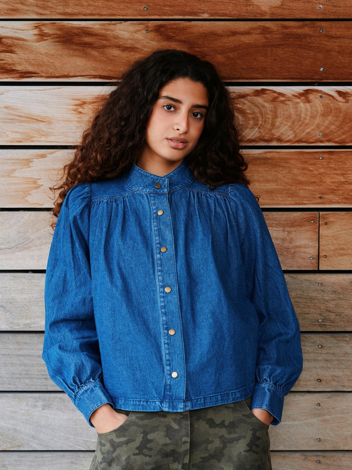 Melya Denim Shirt Blue Neo Noir