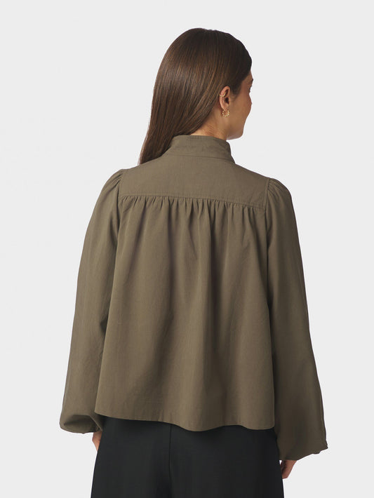 Tirsa Twill Jacket Army Neo Noir
