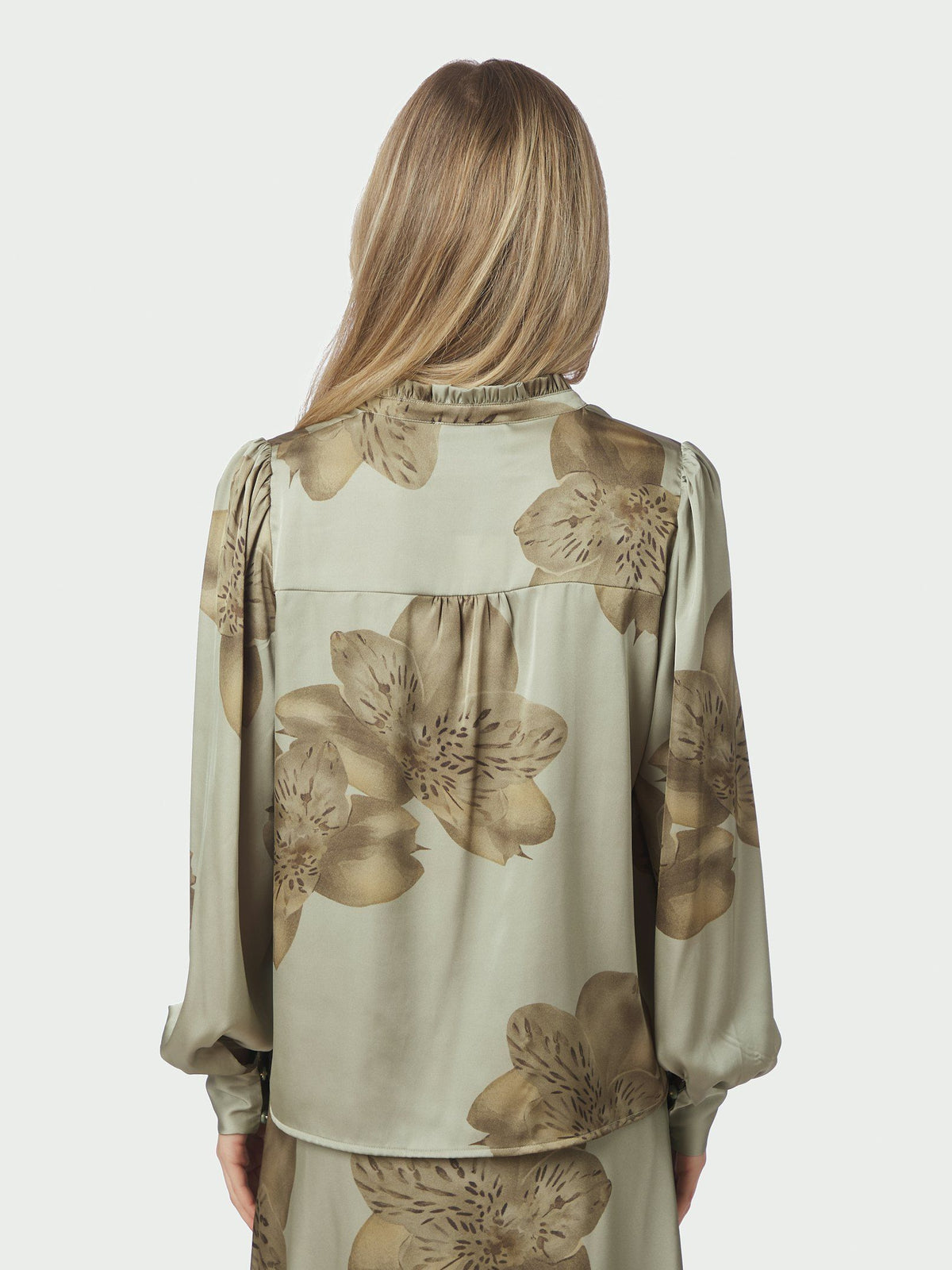 Massima Misty Orchid Blouse Smoke Green Neo Noir