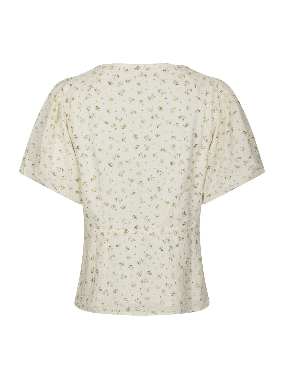 Irina Small Rose Flower Blouse Light Yellow Neo Noir