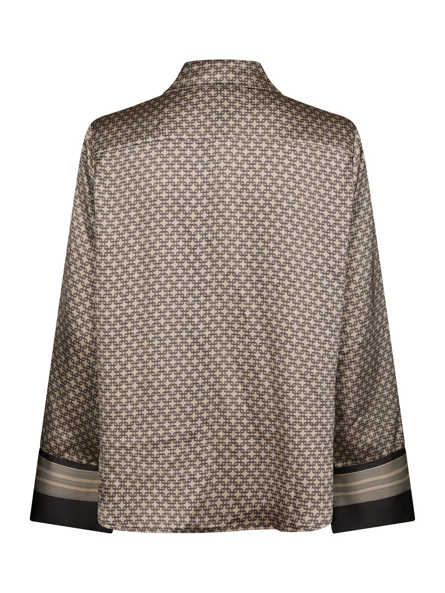Mistan Pattern Shirt Beige Neo Noir