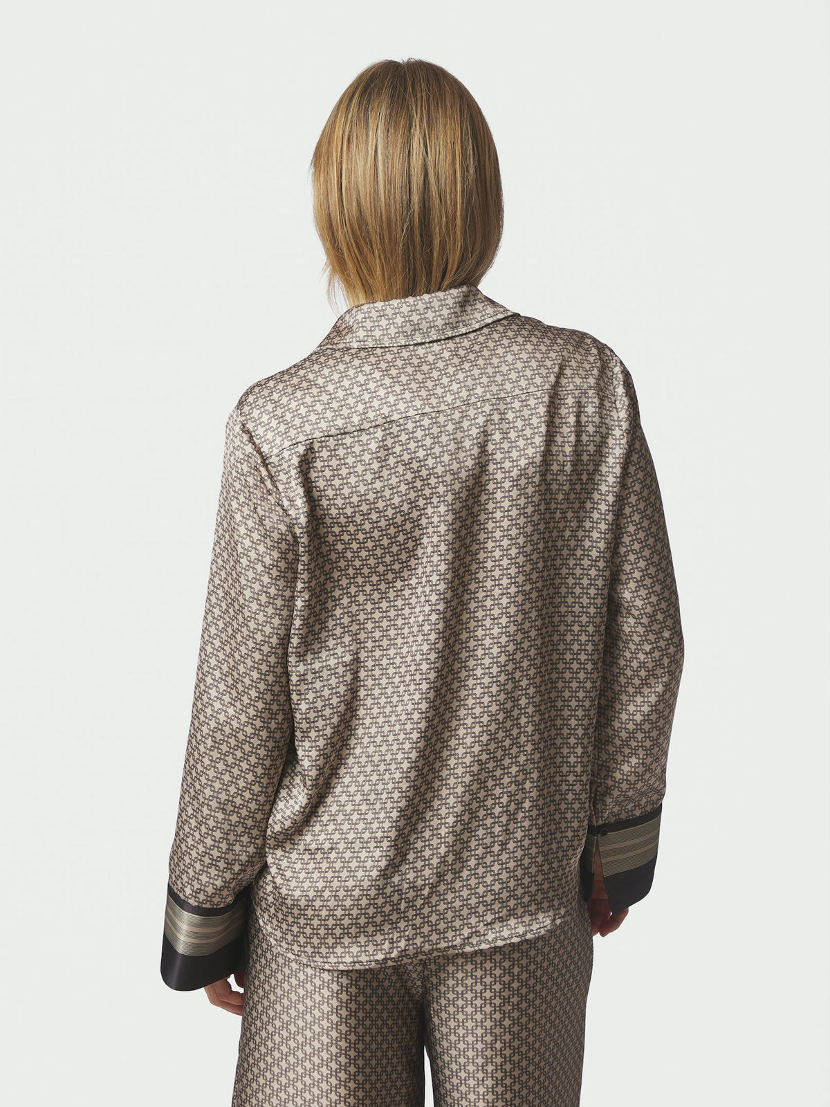 Mistan Pattern Shirt Beige Neo Noir