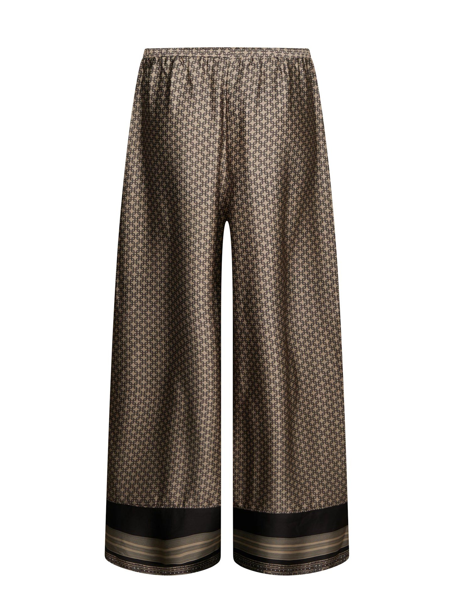 Sora Pattern Pants Beige Neo Noir