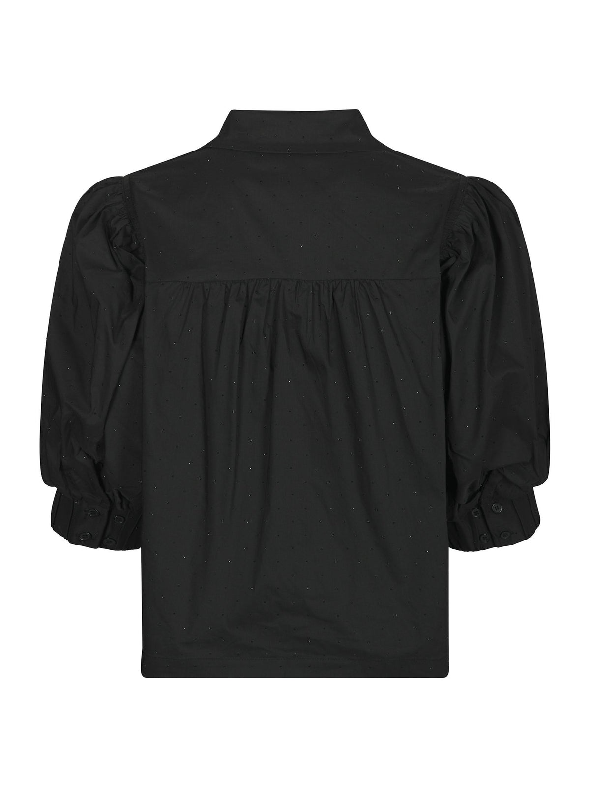 Etta Poplin Bedazz Shirt Black Neo Noir