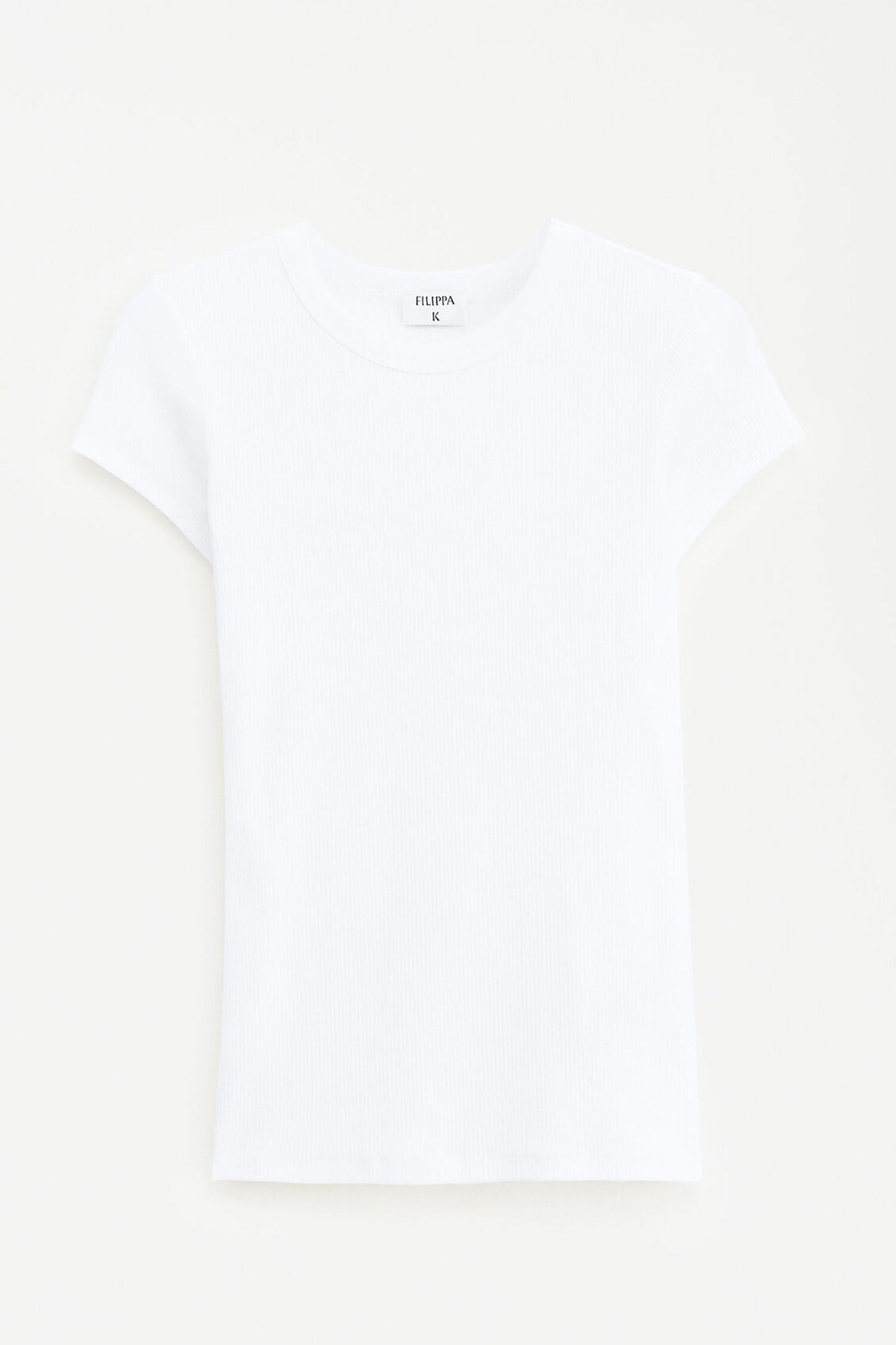 Fine Rib Tee White Filippa K