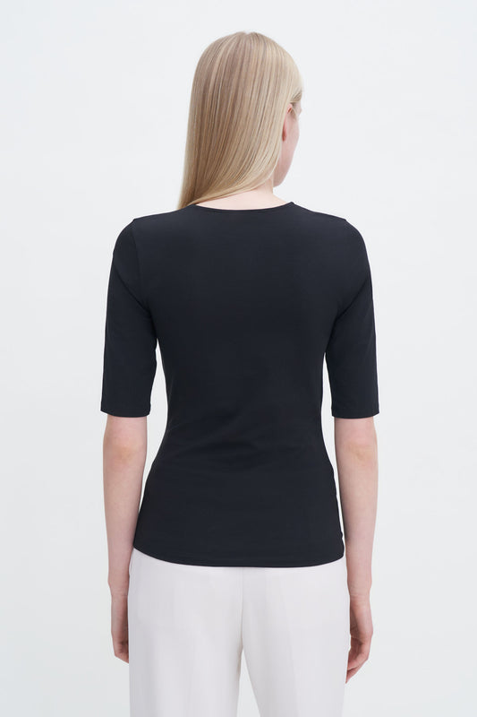 Cotton Stretch Elbow Sleeve Black Filippa K