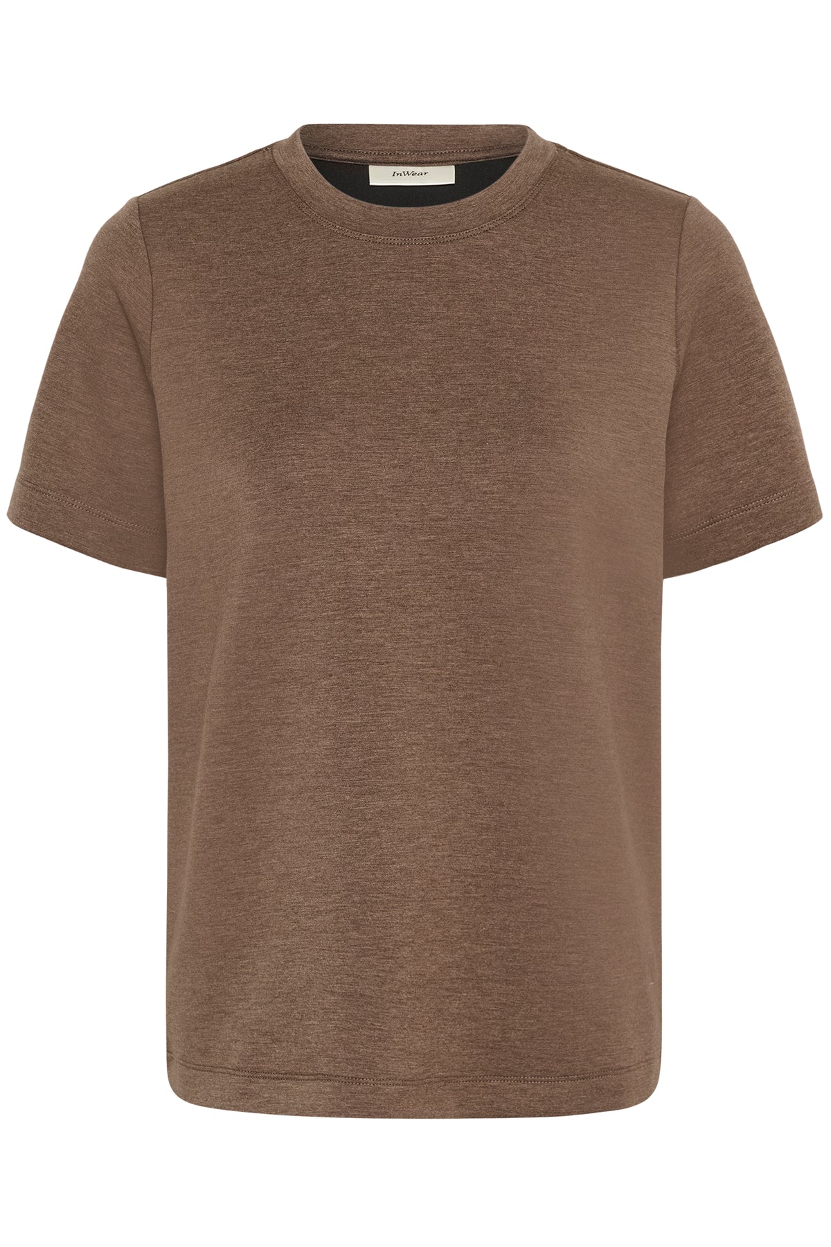 VincentIW Melange Karmen T-Shirt Coffee Quartz Mel InWear