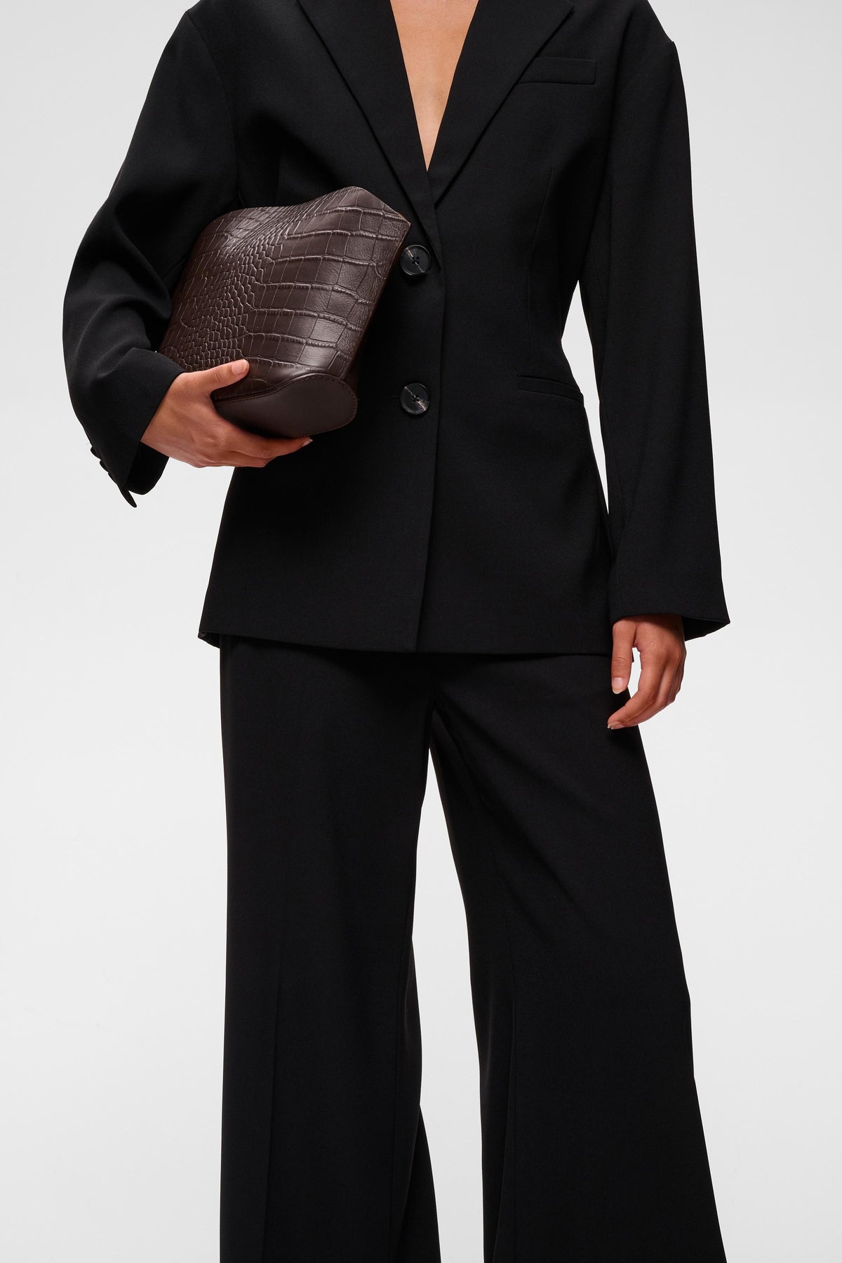 BriezIW Slit Pants Black InWear