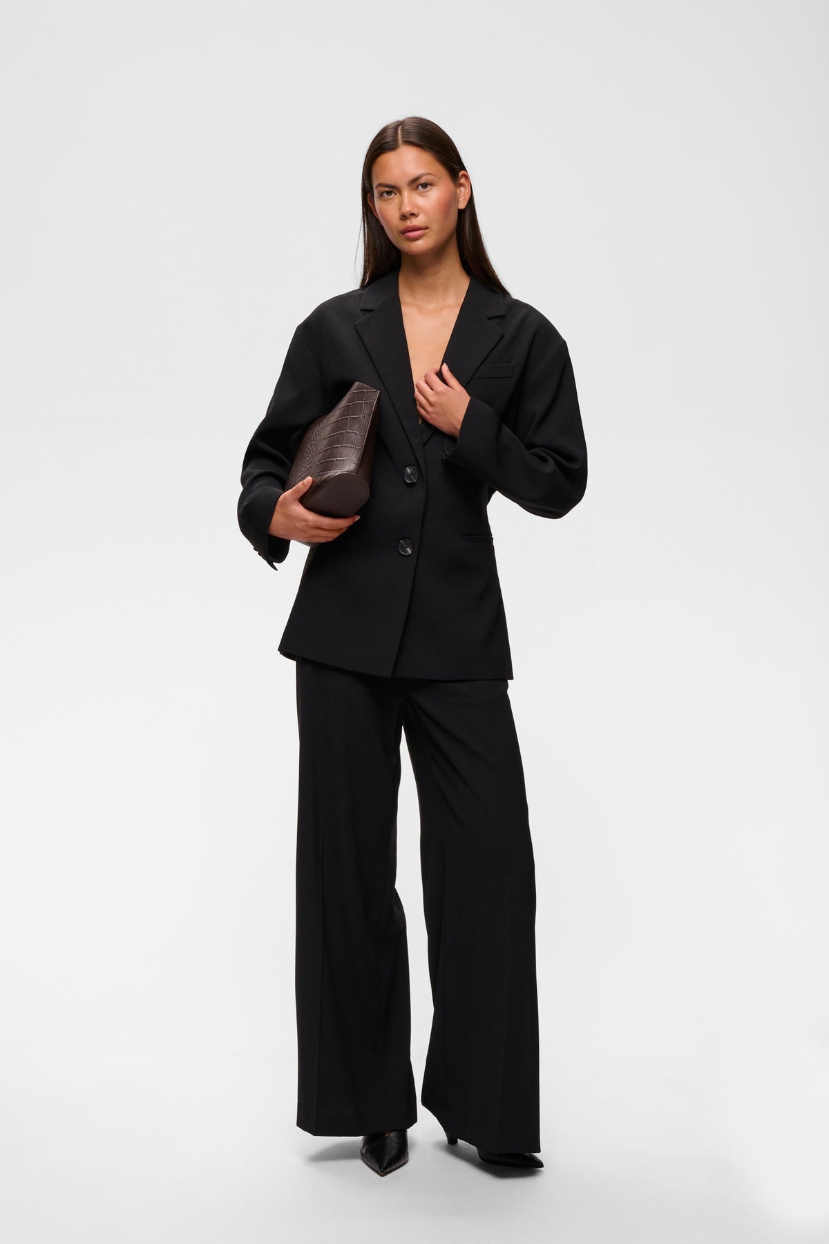 BriezIW Slit Pants Black InWear