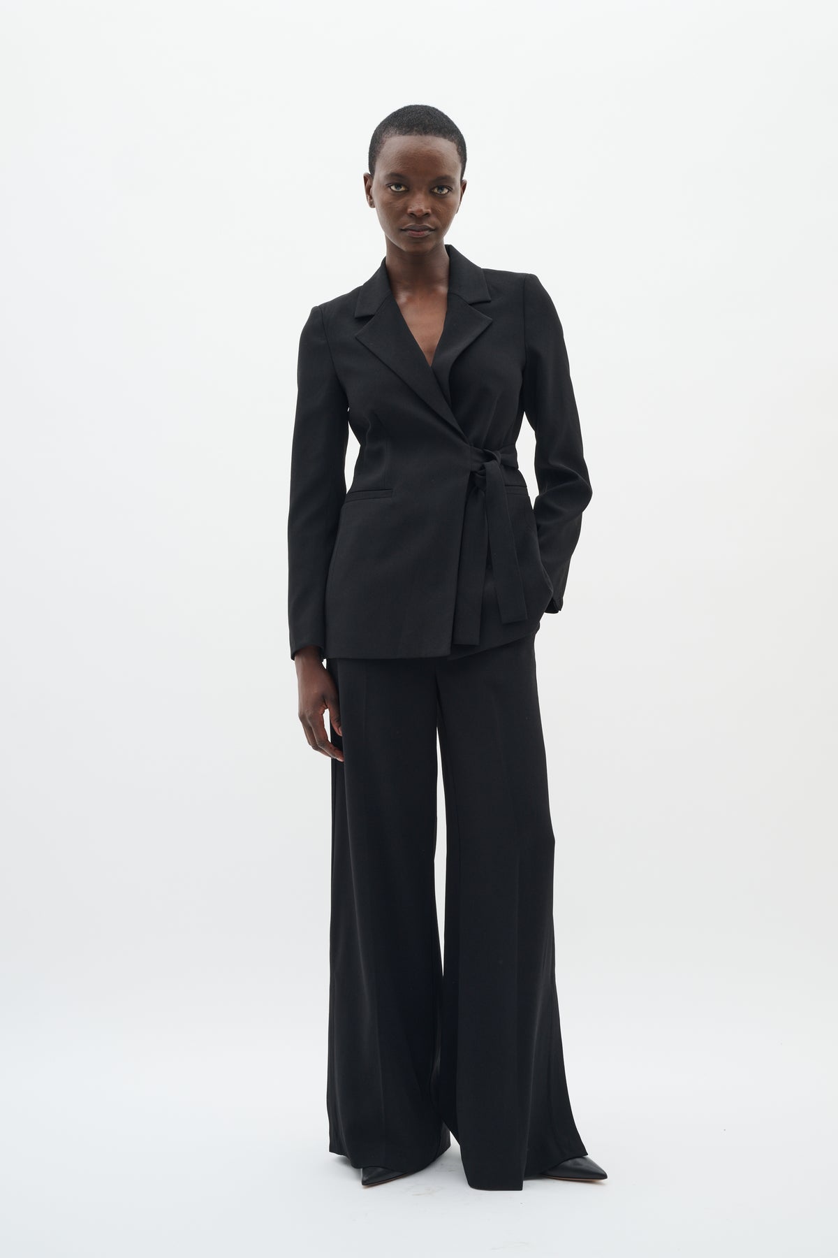 BriezIW Slit Pants Black InWear