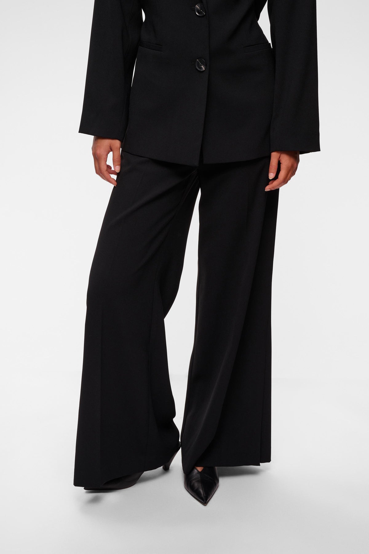 BriezIW Slit Pants Black InWear