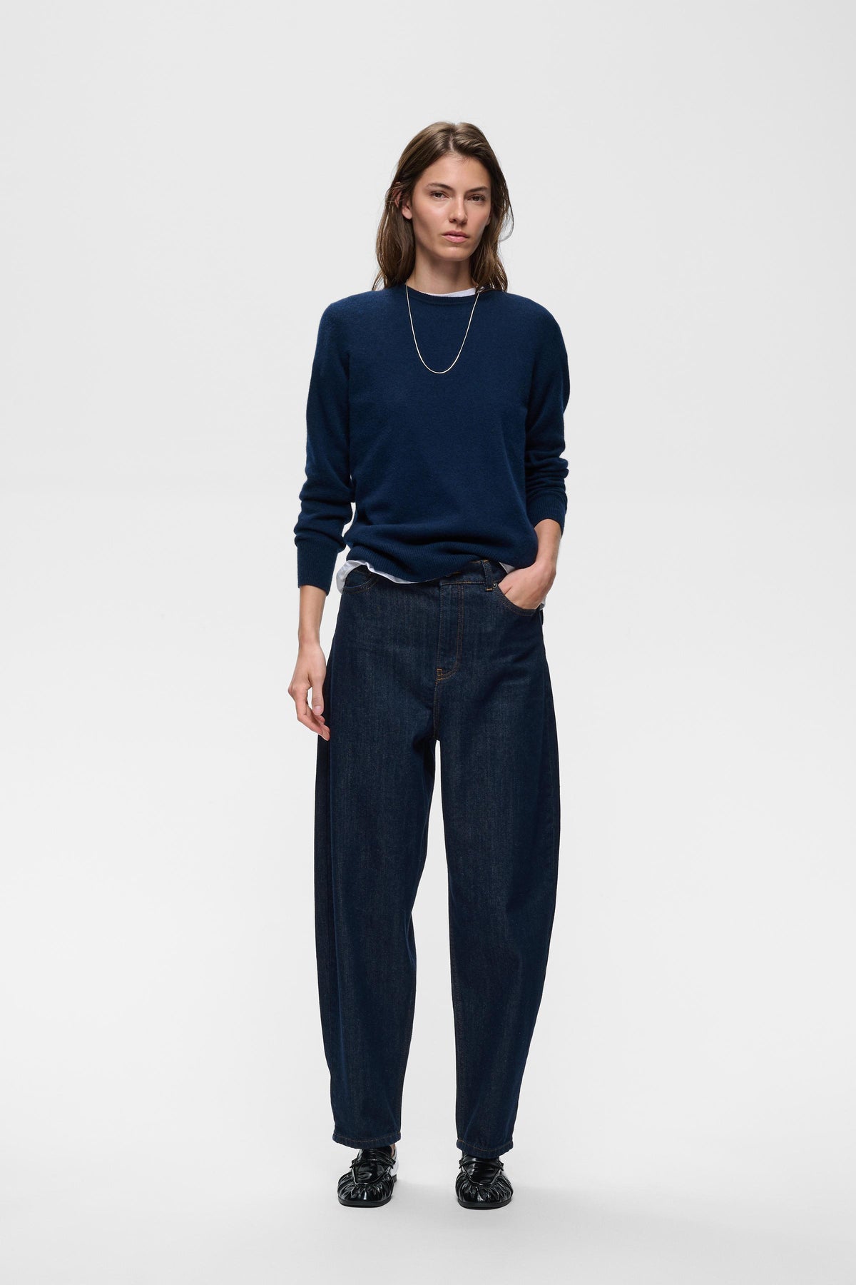 KarfinaIW Barrel Jeans Dark Blue Denim InWear