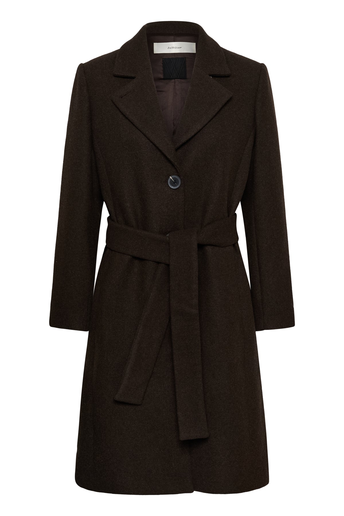 ZorahIW Classic Coat Chocolate Brown InWear
