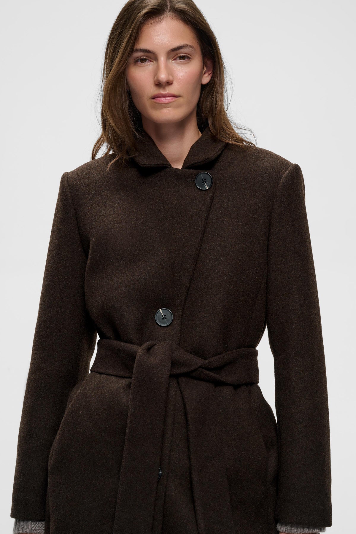 ZorahIW Classic Coat Chocolate Brown InWear