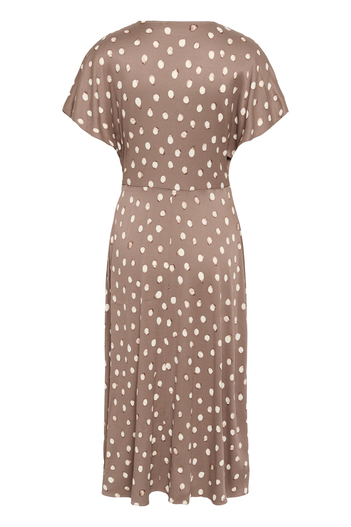 HenriIW Fitted Dress Brown Brush Dot InWear