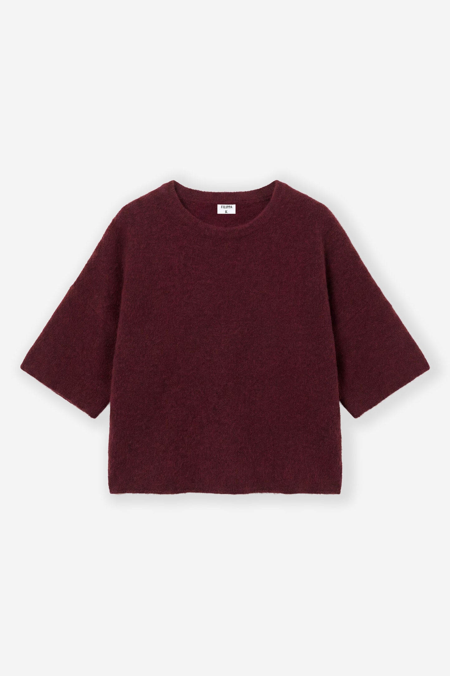 Wool Yak Tee Mahogany Red Filippa K