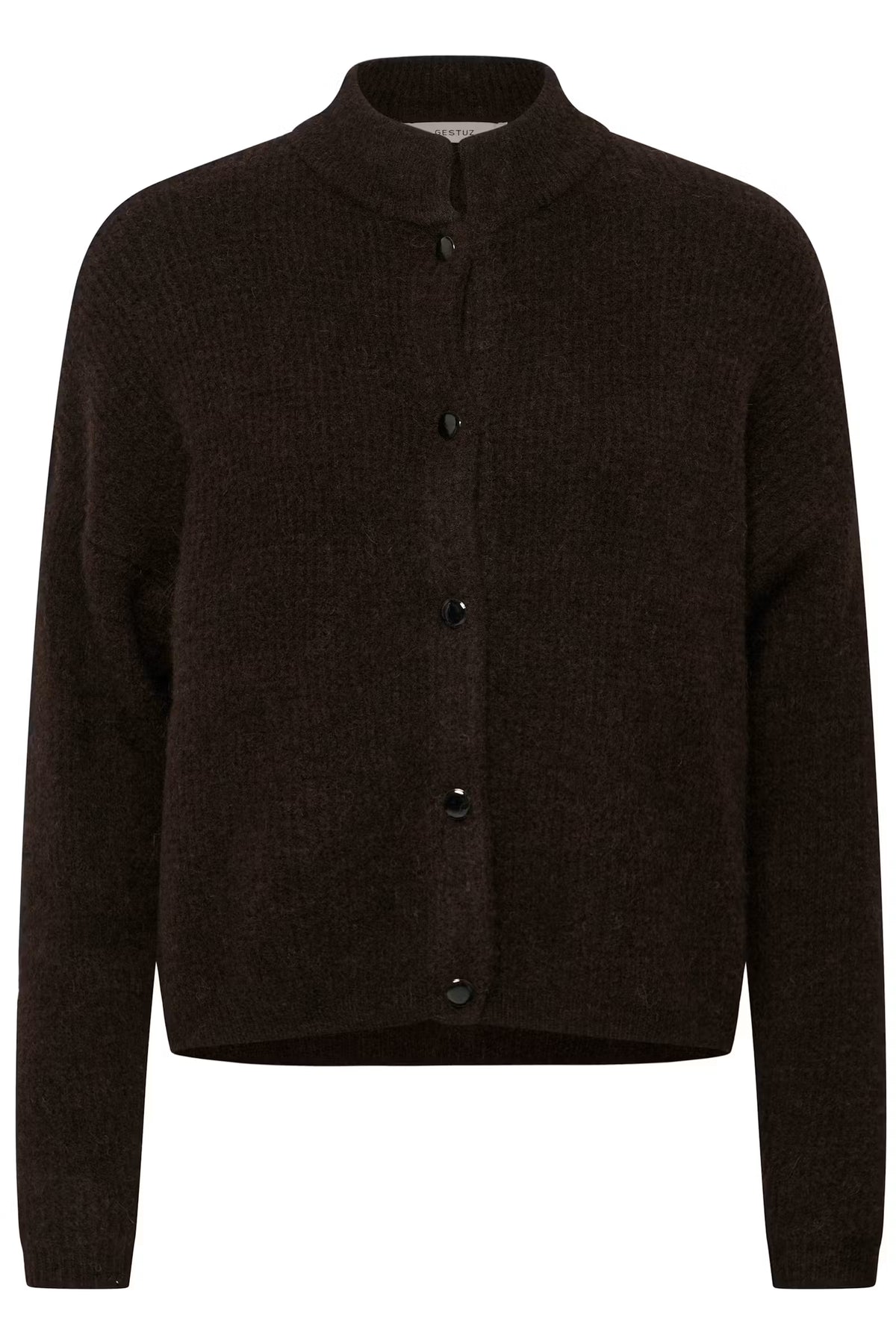 AlphaGZ Short Cardigan Ganache Melange/Brown Gestuz
