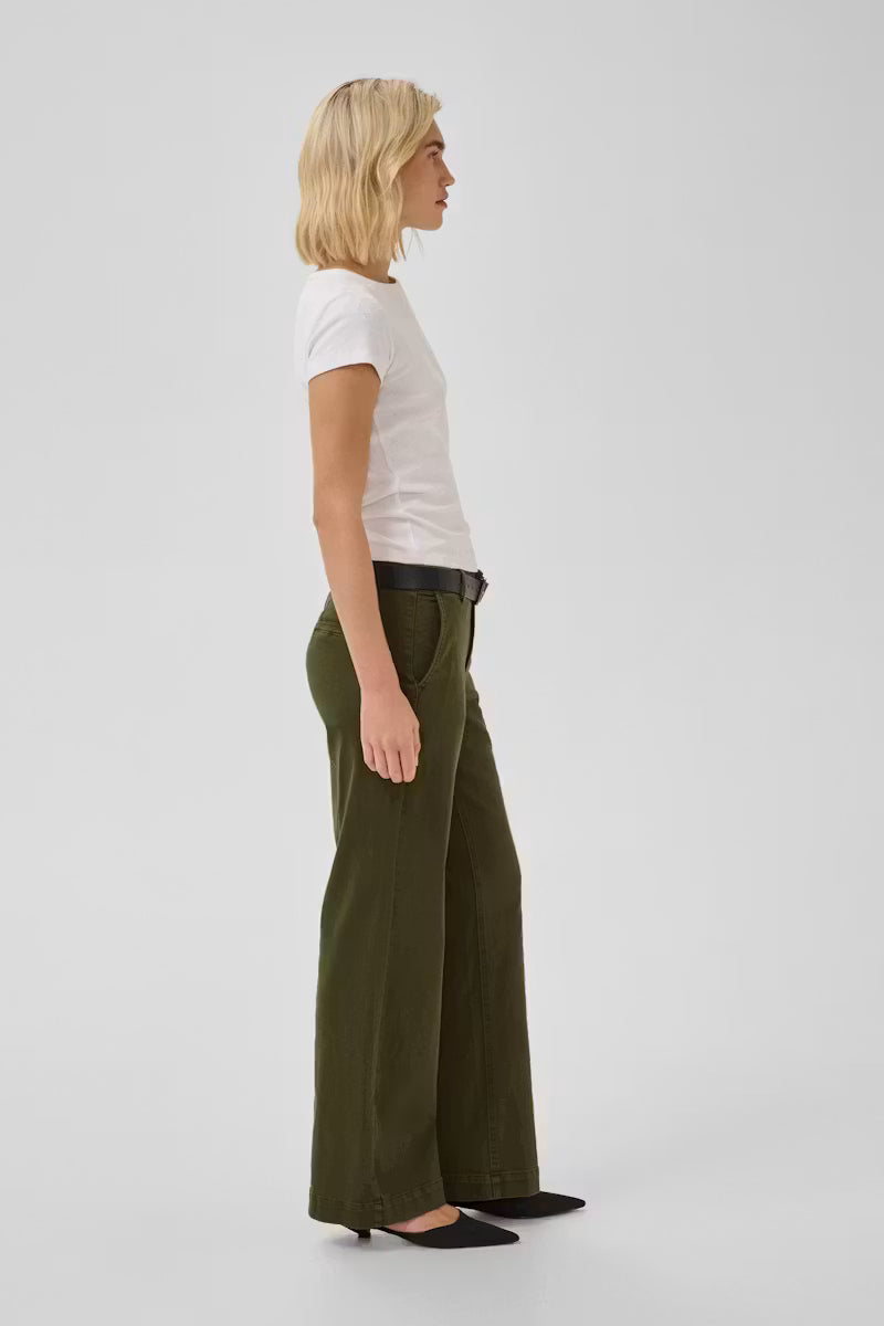 LaraMW 149 Pant Wide Olive Night My Essential Wardrobe