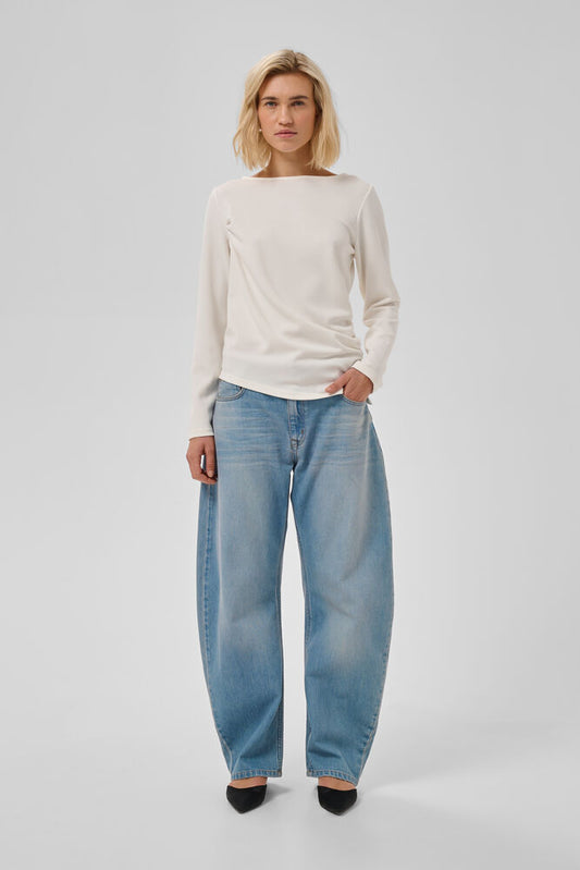 Helle Asymmetric Blouse Snow White My Essential Wardrobe