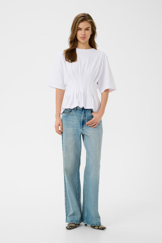 Inez T-shirt Bright White Gestuz