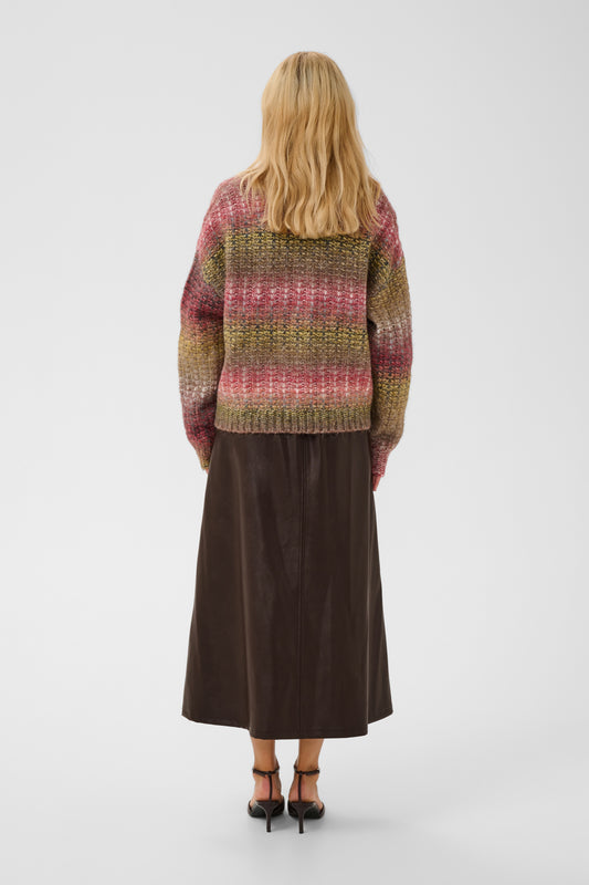 Lilli PU Skirt Coffee Bean Culture