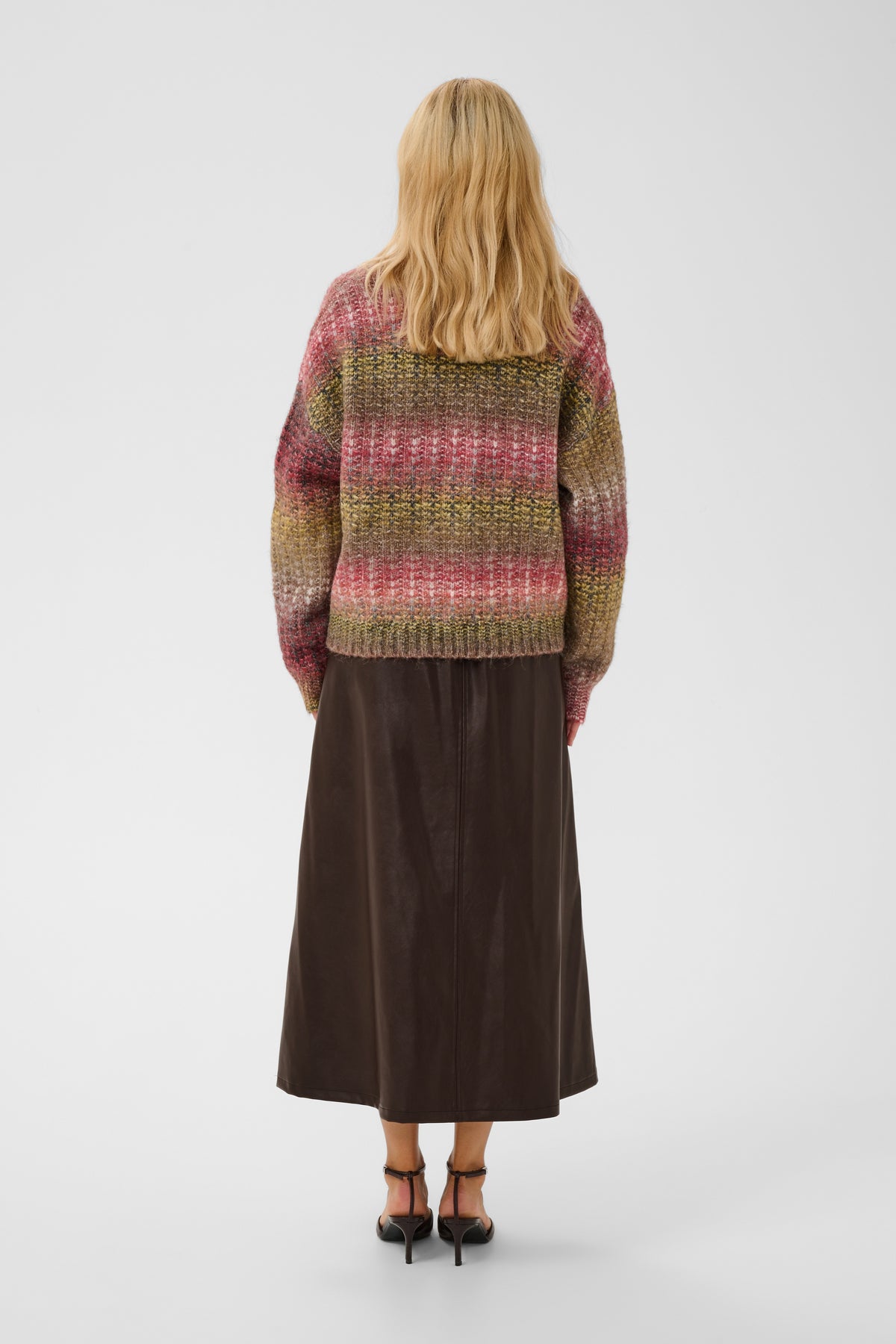 Lilli PU Skirt Coffee Bean Culture