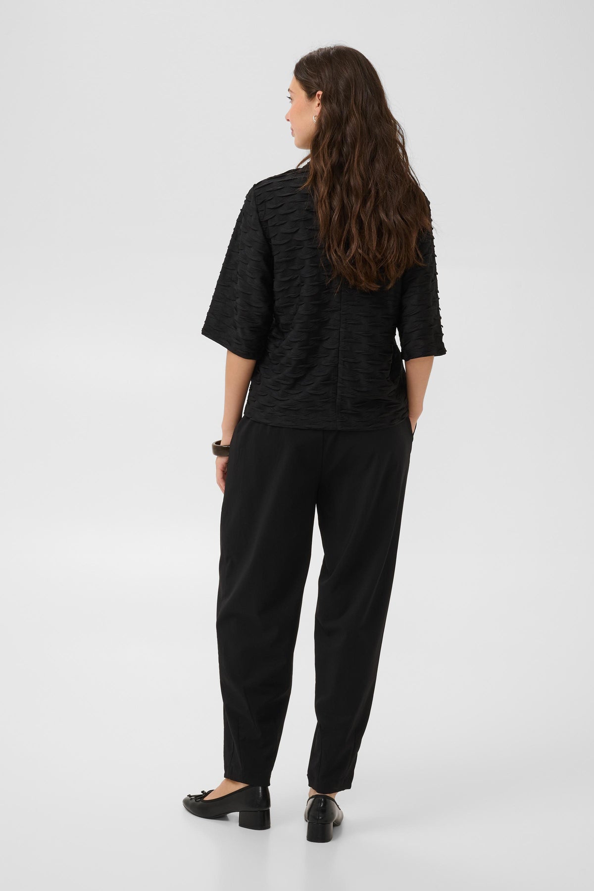 Catrin T-shirt Black Lurex Culture