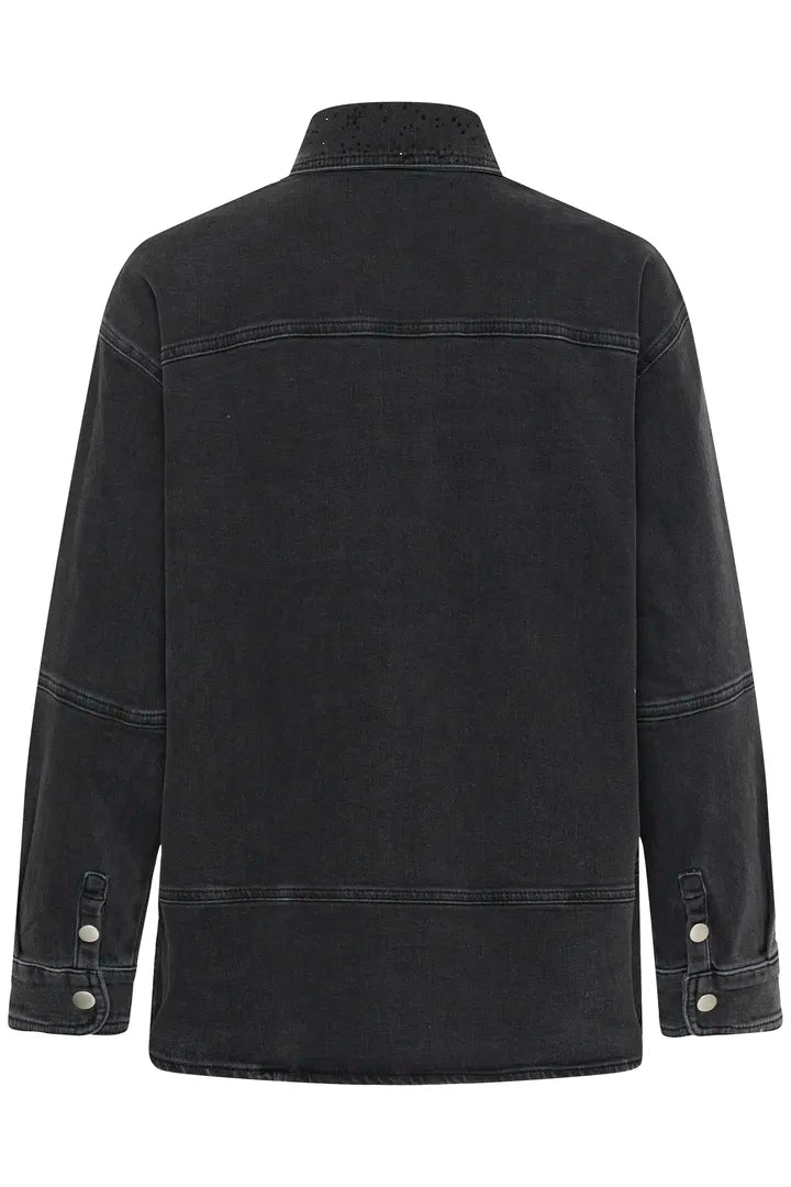 JunaIW Shirt Dark Grey Wash Denim InWear