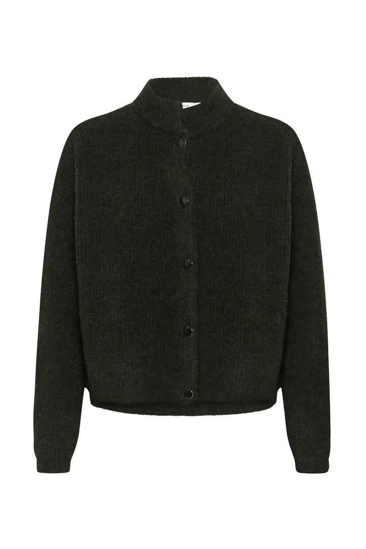 AlphaGZ Short Cardigan Rosin Melange Gestuz