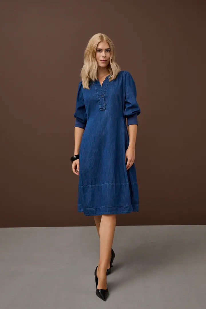 Allura Arpa 3/4 Sleeve Dress Dark Blue Wash Culture