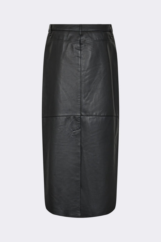 Globa Leather Skirt Black Levete Room