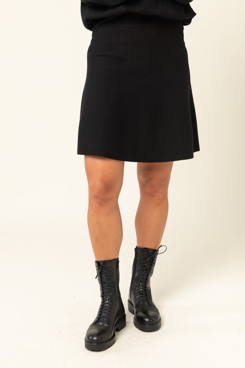 Octavia Knit Skirt Black Second Female