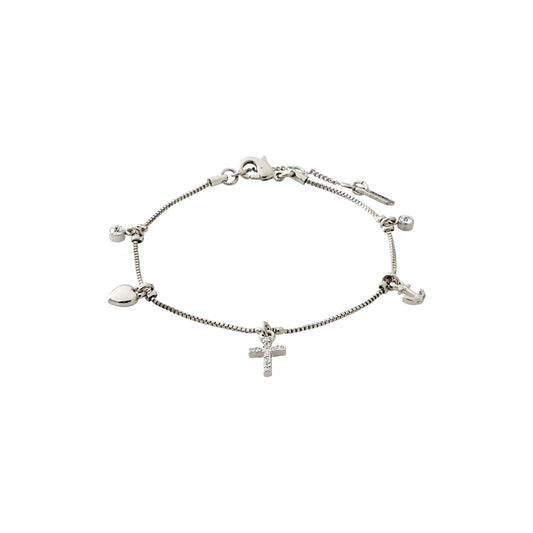 Anet Crystal Bracelet Silver Pilgrim