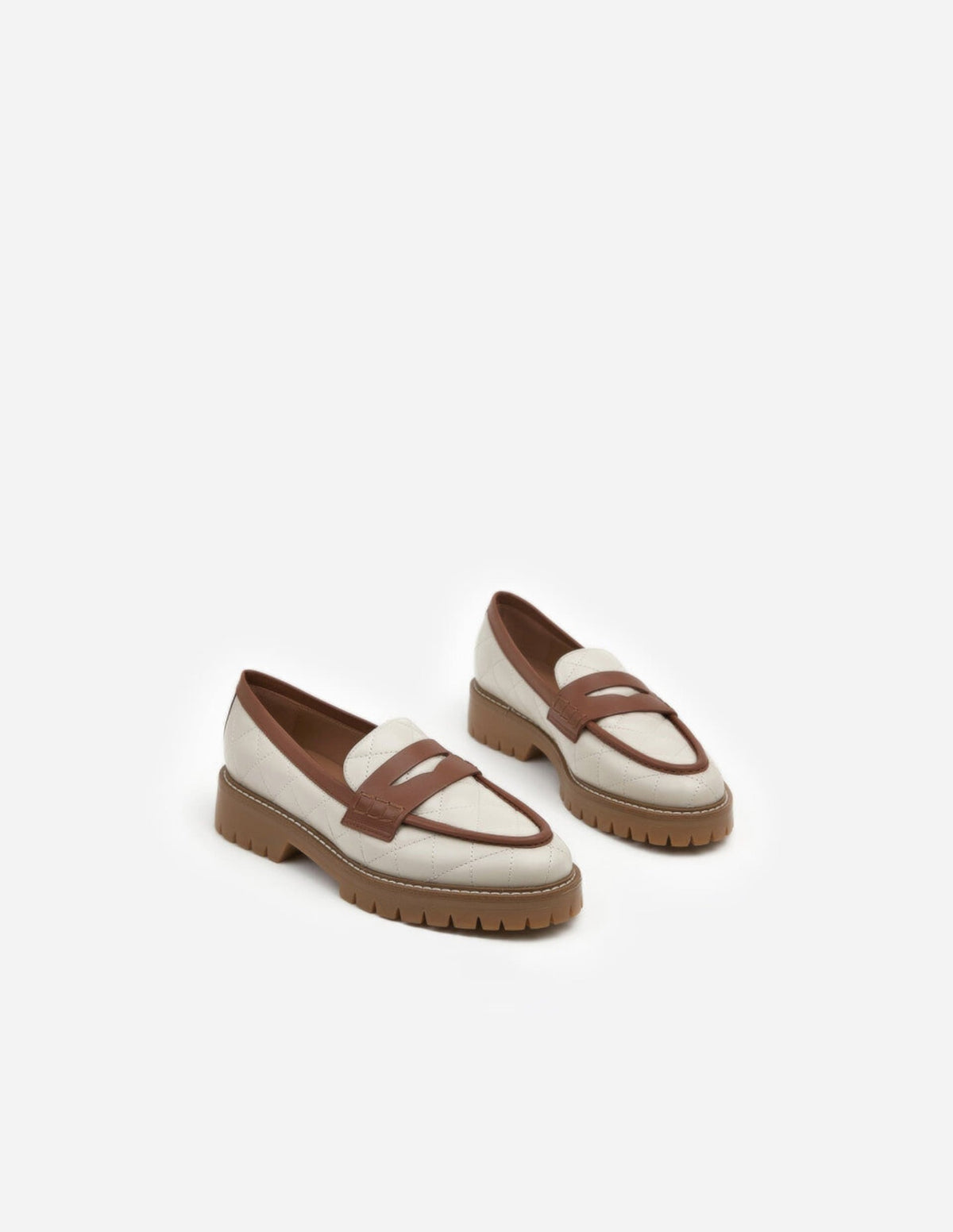 Signe Leather Creme/Caramel Flattered