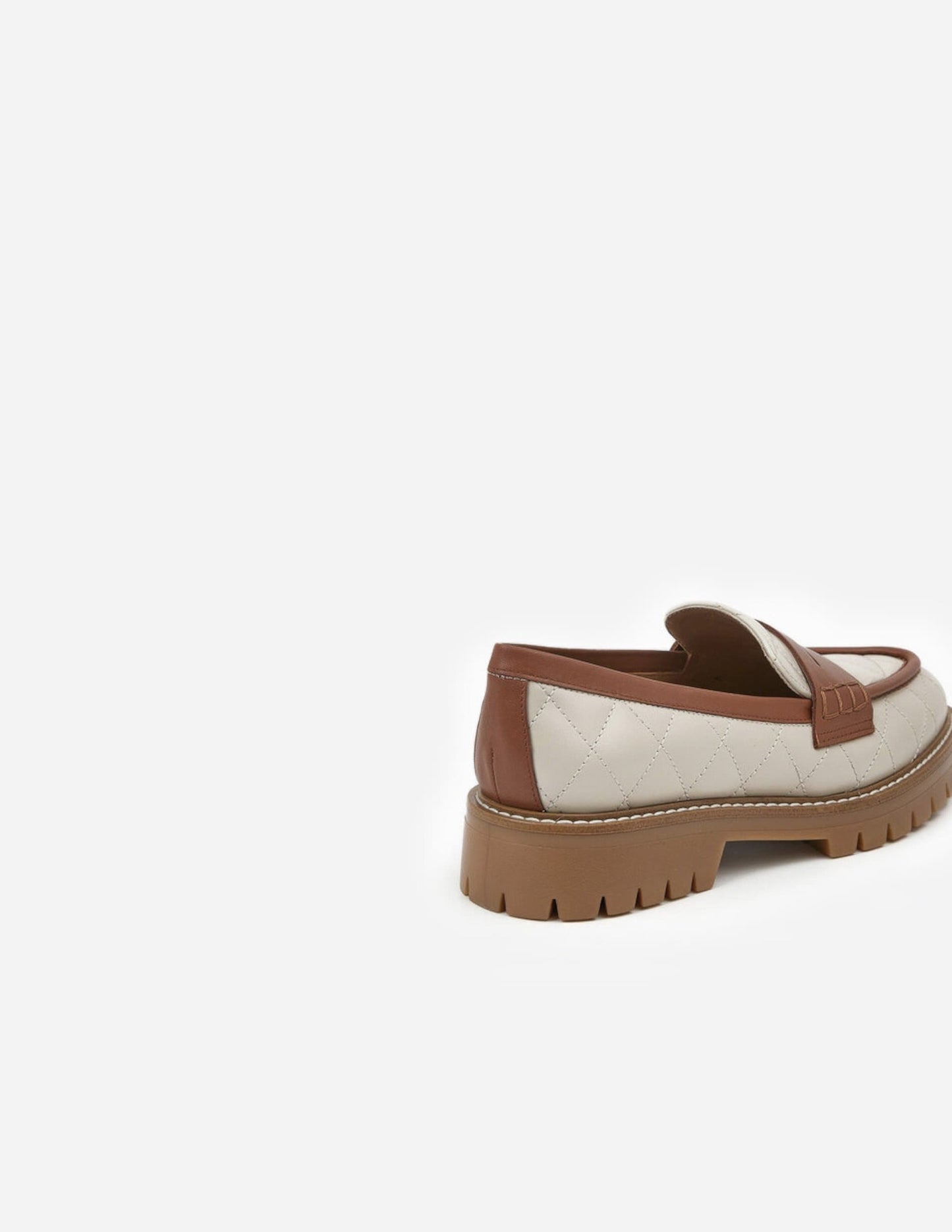Signe Leather Creme/Caramel Flattered