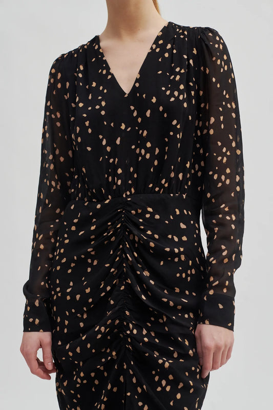 Mild Fitted Dress Black Second Female