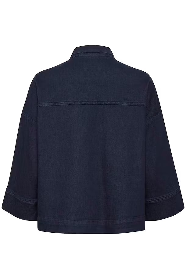 LaraMW Short Shirt 115 Dark Blue My Essential Wardrobe