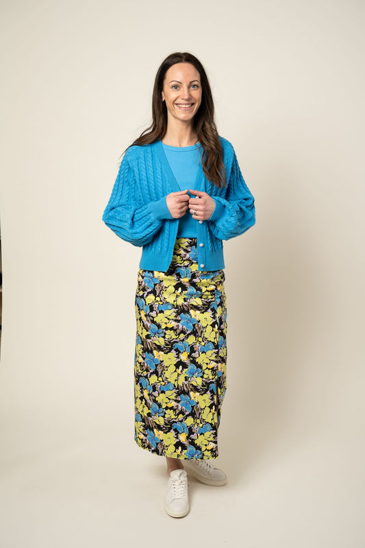 Rosille Skirt Blue Green Floral Gestuz