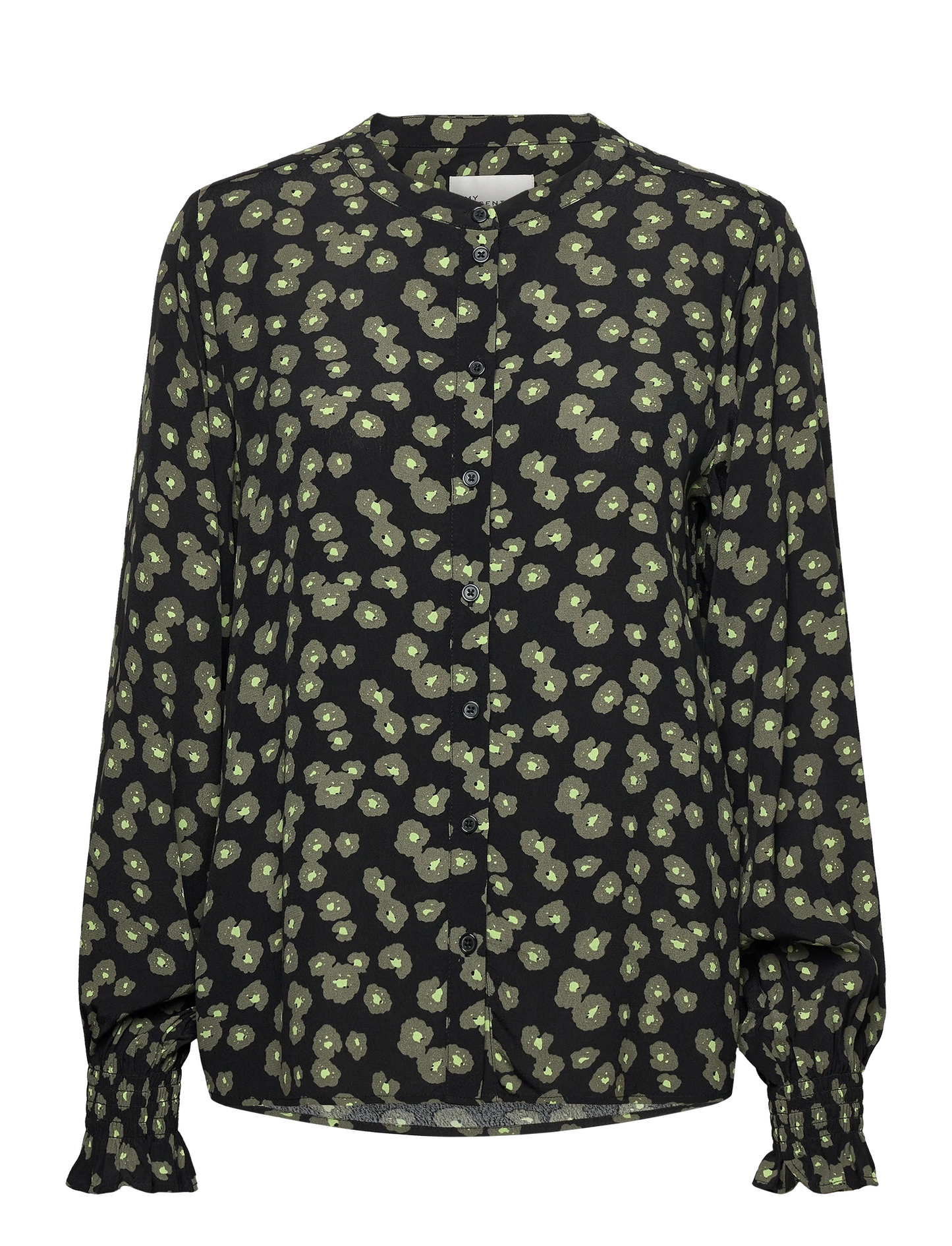 Merle Shirt Dusty Olive Print My Essential Wardrobe