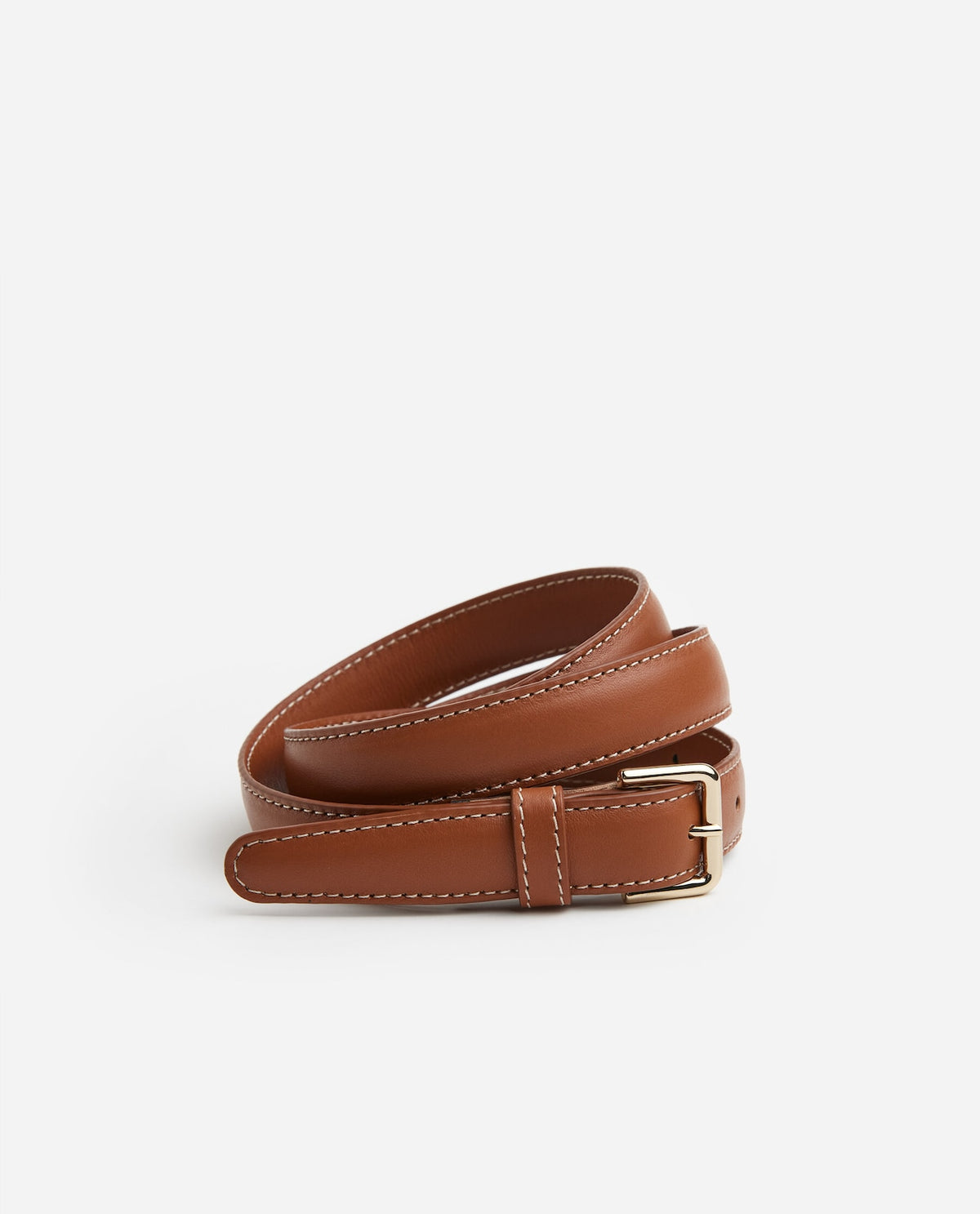 Barbara Belt Cognac Leather Flattered